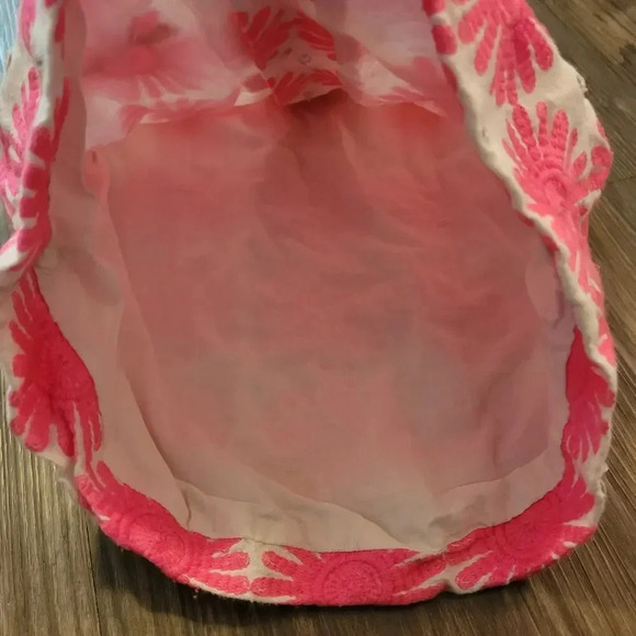 Milly Minis Girls Dress Size 4 Pink Floral Bling Buttons Barbiecore Sleeveless - Picture 5 of 5